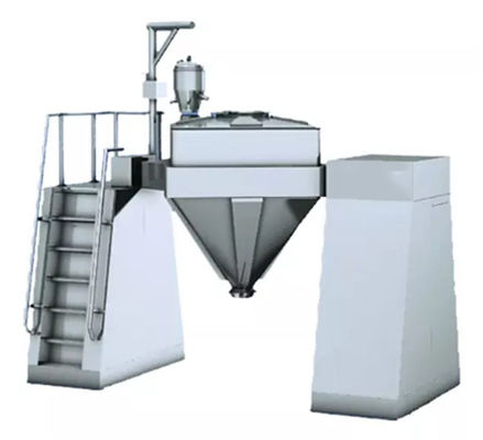 GMP Automatic Bin Blender Powder Mixing Machine Pharmaceutical Powder Mixer Square Cone