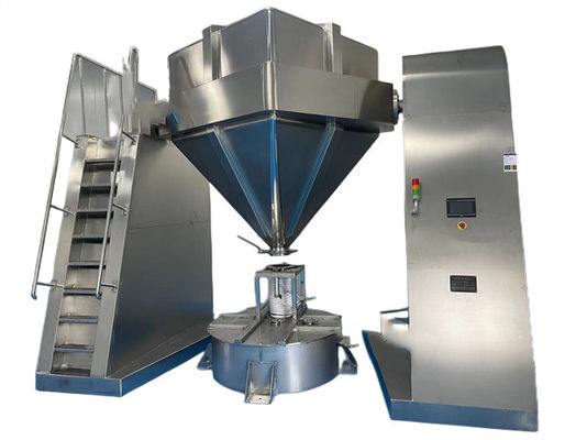 Rotating Industrial Powder Blender Square Cone Powder Mixer For Pharmaceutical Industry