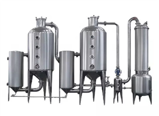 Herbal Liquid Industrial Extraction Equipment Single Double Effect Evaporator
